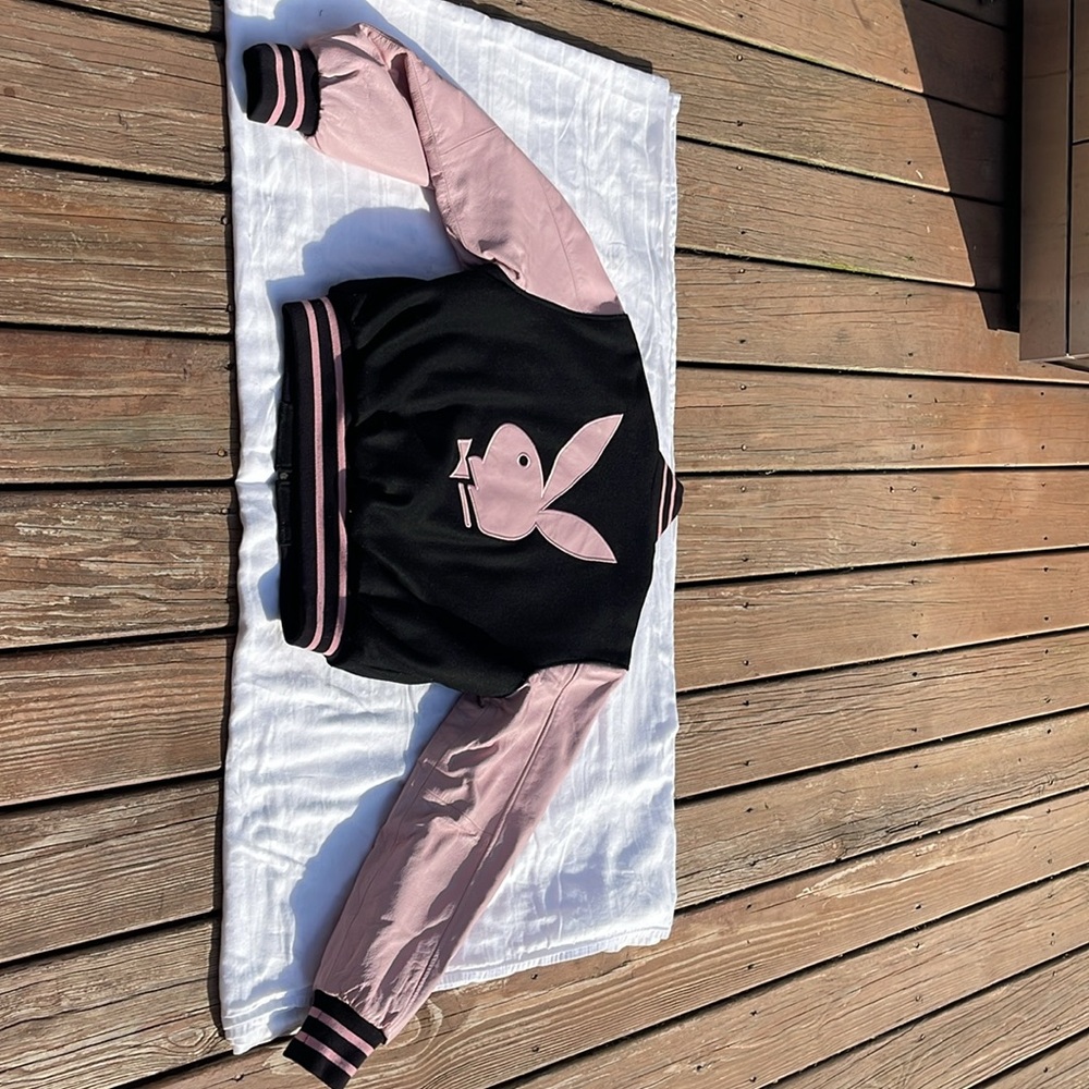 Vintage Playboy Reversible varsity jacket M - Picture 2 of 9
